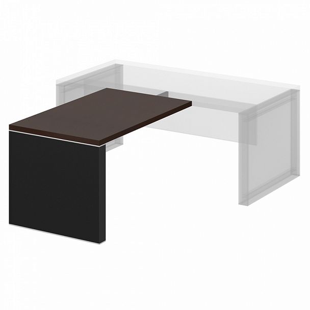 Брифинг-приставка "Парламент" ПК-ПРЛ-ПР130Х80-В1-981 темный орех - Вид 1