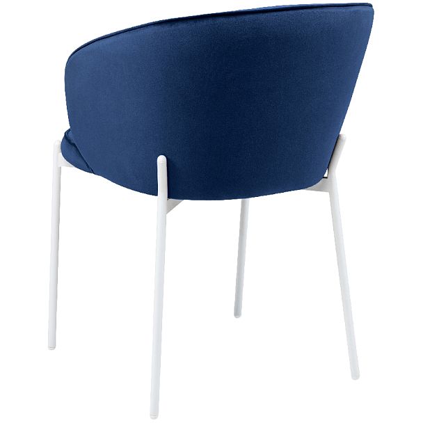 Стул кухонный Миэль синий велюр/белый - Вид 5