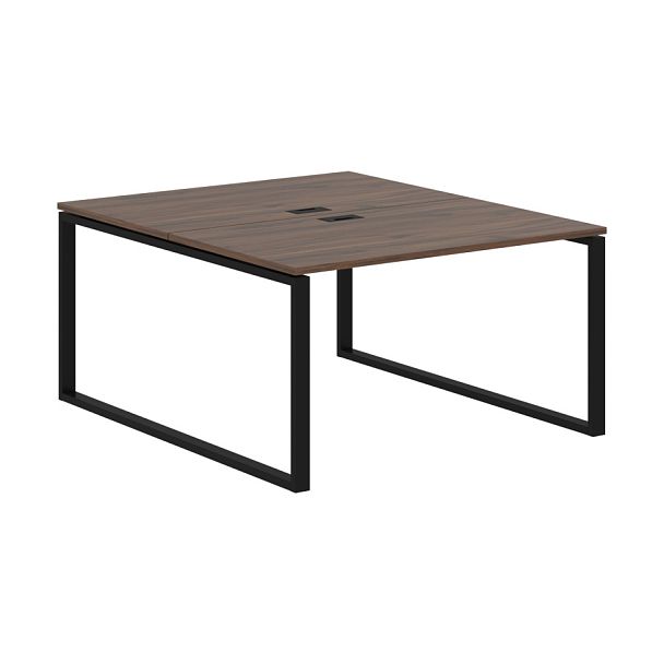 Стол 2-х местный EQWST 1316 Дуб Денвер тёмный/Черный 1360х1606х750 EDIS - Вид 1