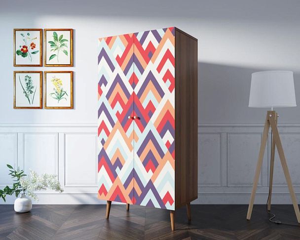 Шкаф малый двухстворчатый Berber принт 2 арт BB08/Print_02 - Вид 3