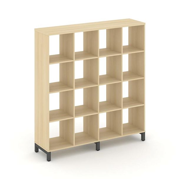 Стайл Проджект Каркас стеллажа 4 яр. SN.KS-440 Акация Лорка/Металл Антрацит 1488*400*1615 - Вид 1