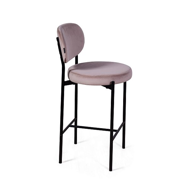 Стул полубарный Mason, бархат светло-серый 26 - Вид 9