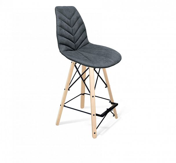 Стул полубарный Sheffilton SHT-ST29-C4/S80-1 графит/прозрачный лак/чёрный - Вид 1