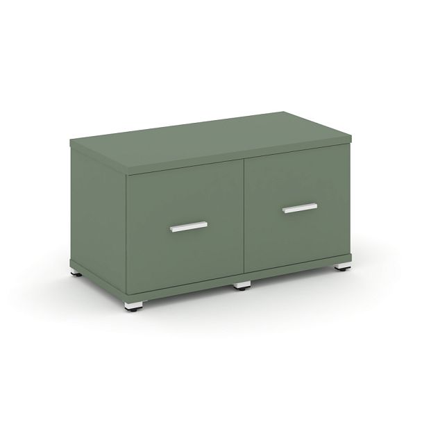 Concept Шкаф 2 узкие секции, 1 ниша CN.STU-123 W Кобо/Металл Белый 836*420*450 - Вид 1