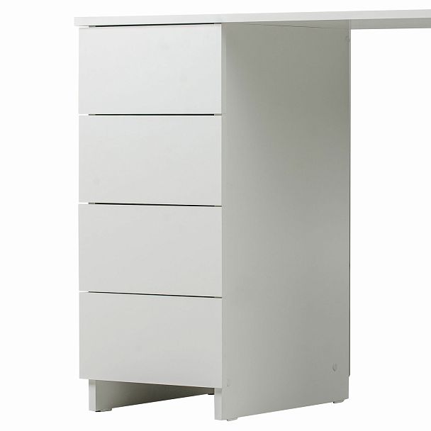 Стол письменный/компьютерный BRABIX "Scandi CD-016", 1100х500х750 мм, 4 ящика, белый, 641891, ЦБ013707-1 - Вид 18