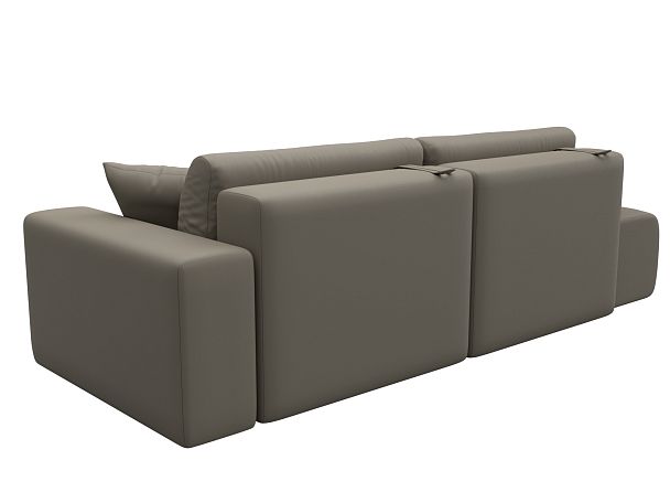 Диван прямой Лига-036 НПБ Модерн подлокотник справа Экокожа бежевый - Вид 6