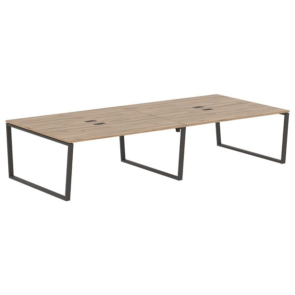 Стол 4-х местный EVWST 3516 Дуб Денвер светлый/Мокко 3526х1606х750 EDIS - Вид 1