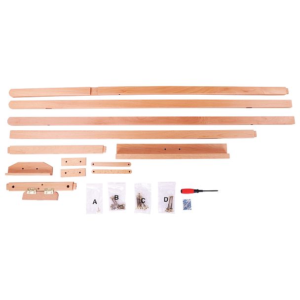 Мольберт напольный из бука, 158х50х87 см, высота холста до 121 см, лакированный, BRAUBERG ART CLASSIC, 192259 - Вид 12