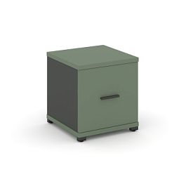 Concept Шкаф 1 узкая секция, 1 ниша CN.STU-113 A Кобо/Антрацит/Металл Антрацит 420*420*450 - Фото предпросмотра