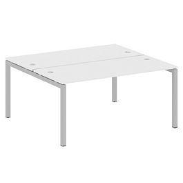 Metal System Quattro Р. ст. на П-образном м/к 50БП.РАС-СП-2.4 Белый/Серый металл 1600*1475*750 - Фото предпросмотра