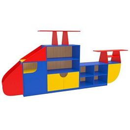 Стеллаж Вертолет, цветной - Фото предпросмотра