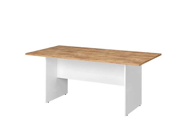 TANDEM RTD004-180-ME Конференц-стол прямоугольный ун-й 1800х900х750 Таксония медовая/Белый - Вид 1