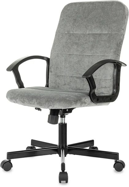 Кресло Бюрократ Triest Fabric серый Light-19 крестов. металл черный - Вид 2