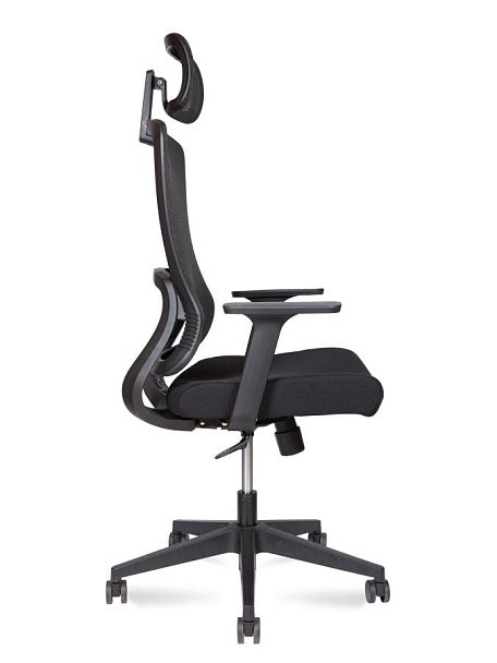 Кресло офисное / Light / черная сетка/черная ткань - Вид 3