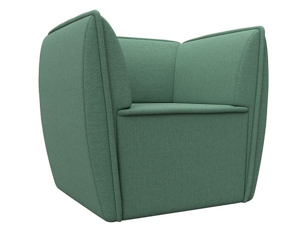 Кресло Бергамо Рогожка зеленый - Вид 1