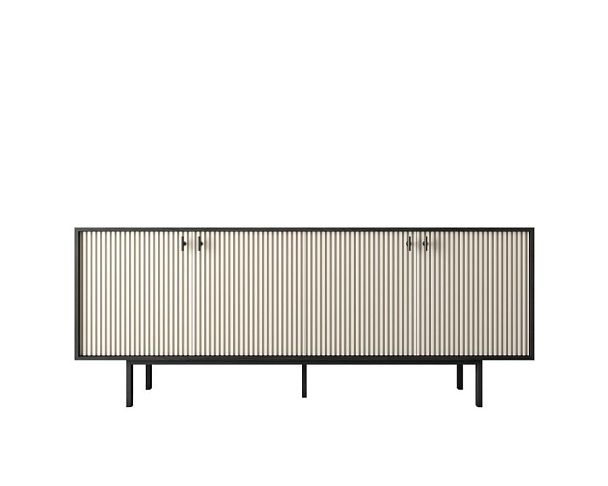 Комод с четыремя дверками Emerson арт EM01/milky/L - Вид 1