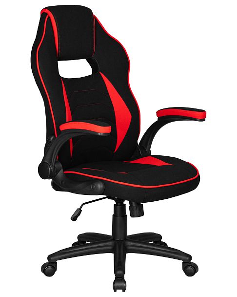 Кресло игровое DOBRIN RICK (черно-красная ткань) - Вид 2