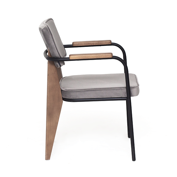 Стул Mix, серый велюр - Вид 4