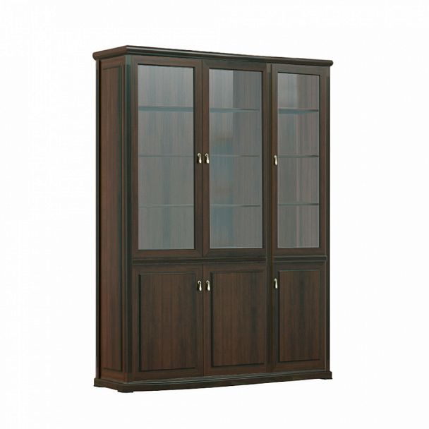 Шкаф для бумаг, 3 створки правый Ministry 169х55х212 орех южный - Вид 1