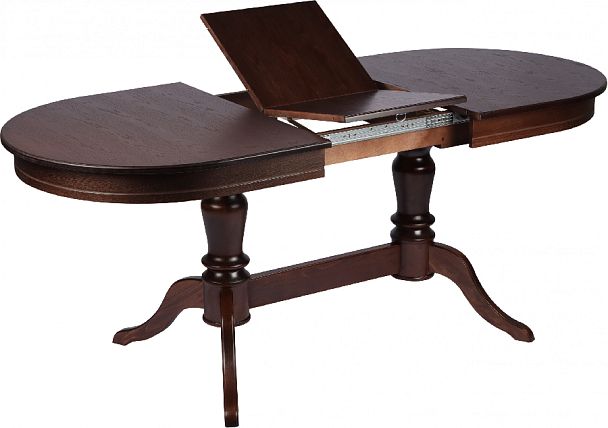 Стол деревянный раздвижной Арей 160(210)х90х76 Темный орех - Вид 3