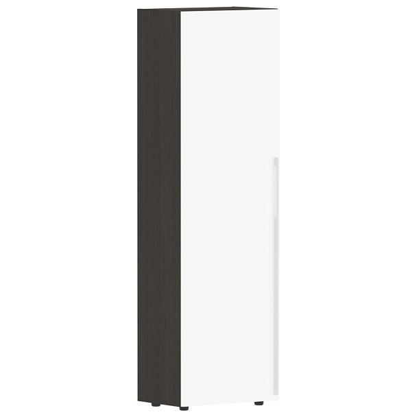 Гардероб узкий СП-064-25-12(L) Белый глянец/Дуб Мореный 600х450х2010 KANON - Вид 1