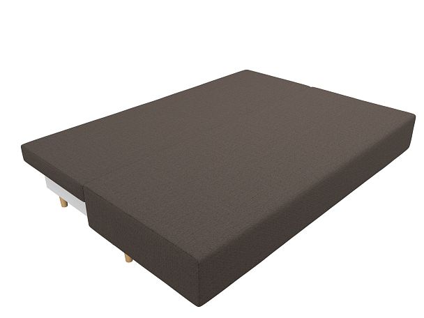 Диван прямой Лига-033 Рогожка коричневый - Вид 8