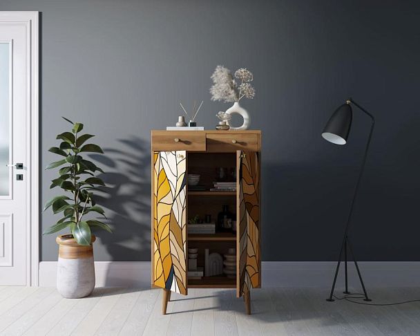 Комод Berber два ящика и дверки 08 принт арт BB46/Print_08 - Вид 2