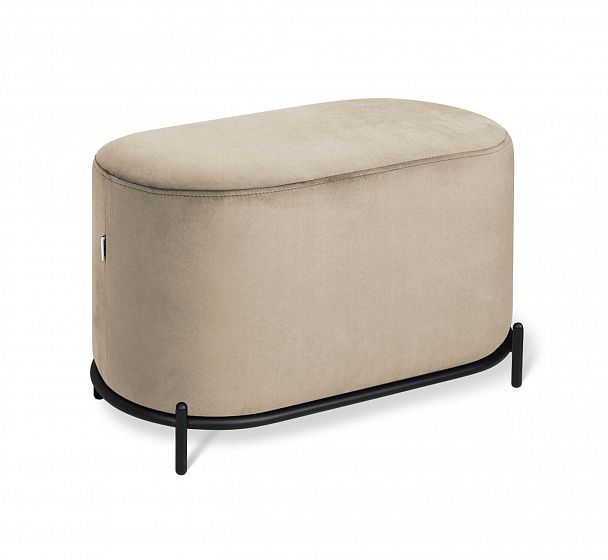 Пуф Sheffilton SHT-B7 ванильный крем/черный муар - Вид 2