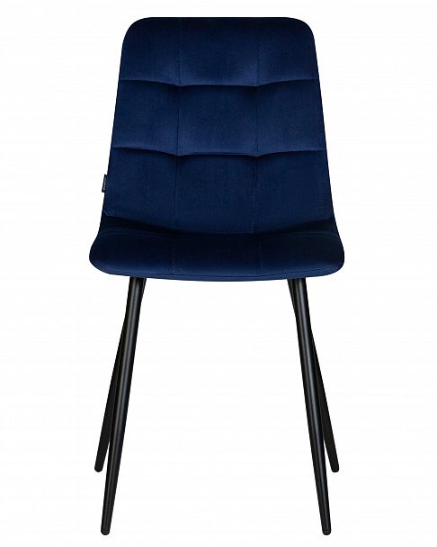 Стул обеденный DOBRIN CHILLY (Темно-синий Holland 60, основание черное) - Вид 6
