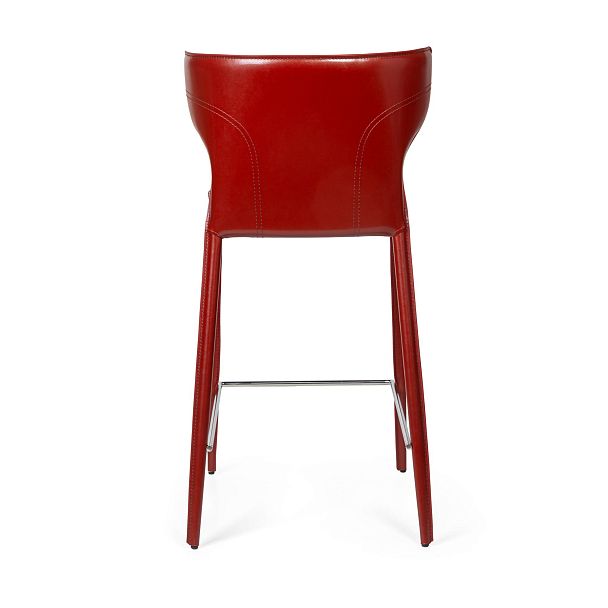 Стул полубарный Austin, кожа ретро-красный - Вид 6
