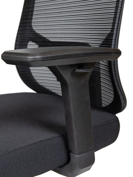 Кресло офисное / Best / черный пластик / черная сетка / черная ткань - Вид 8