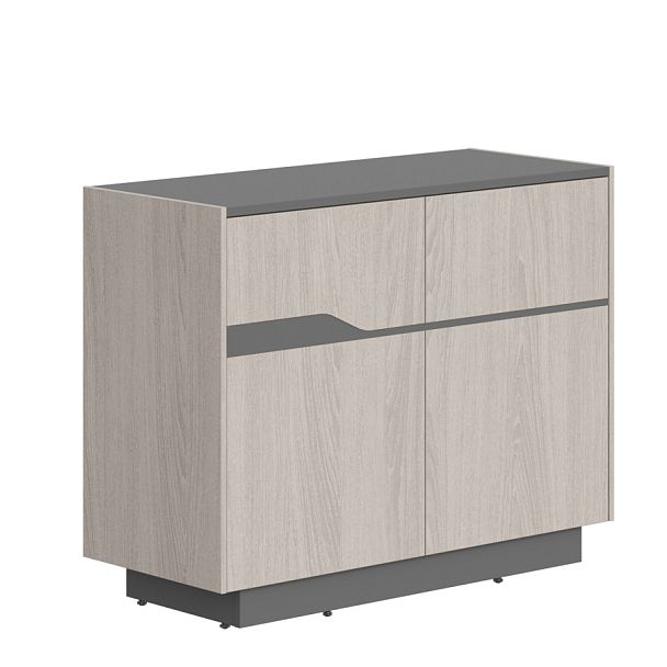Тумба СФ-572101 Дуб серый/Черный графит 1030х430х814 LINE - Вид 1