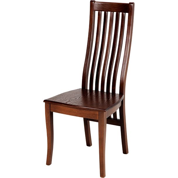 Стул деревянный с жестким сиденьем Альбен Античный орех - Вид 1