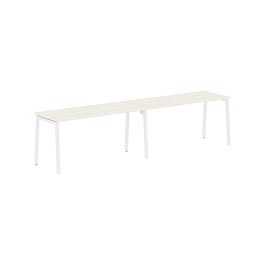 Стол 2-х местный ELWST 3167 Ясень Траун/Белый 3126х670х750 EDIS - Фото предпросмотра
