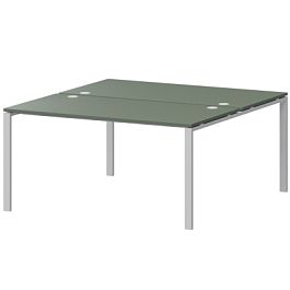 Бенч двойной на 2 рабочих места АМБ-005.60 Тайга/Белый 1800x1236x760 Арго-М - Фото предпросмотра