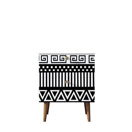 Тумбочка Berber с двумя ящиками 19 принт арт BB03/Print_19, разноцветная - Фото предпросмотра