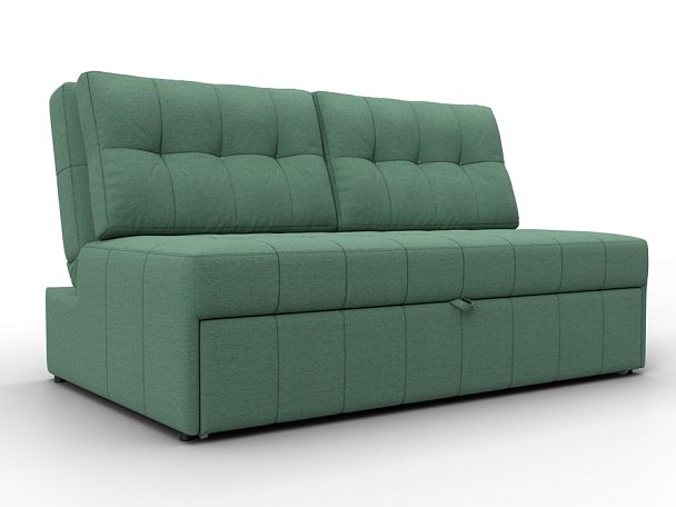 Диван прямой Лига-107 (140) Рогожка зеленый - Вид 1