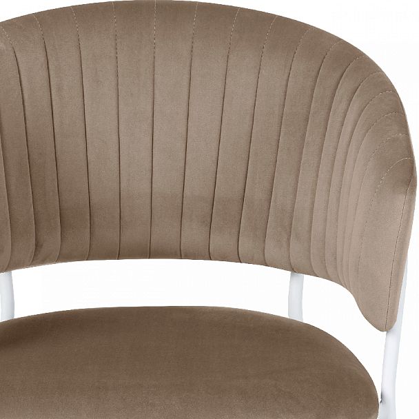 Стул кухонный Даксон латте велюр/белый - Вид 7