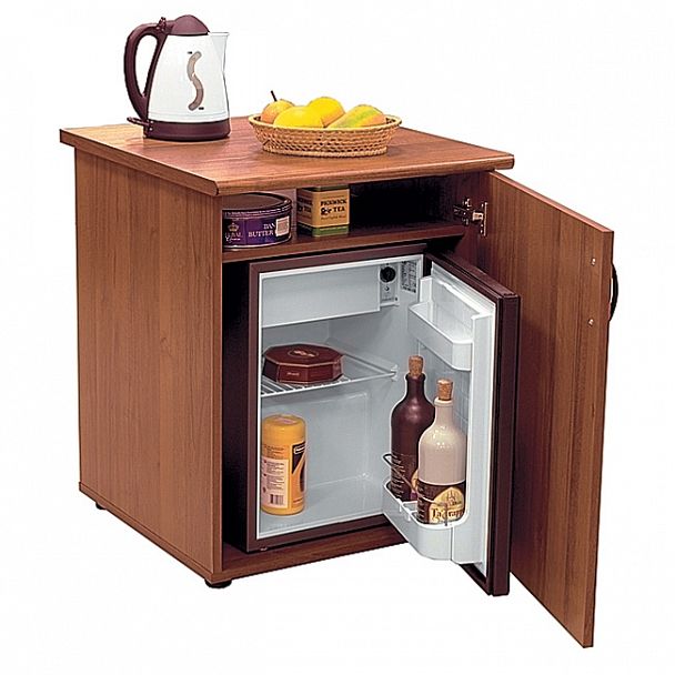 Шкаф комбинированный низкий (закрытый + стеллаж узкий) "Престиж" Исп.05 темный орех - Вид 8