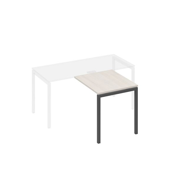 Брифинг-приставка на металлокаркасе DUE A4 А4 Б2 073 БП дуб / металлокаркас антрацит - Вид 1