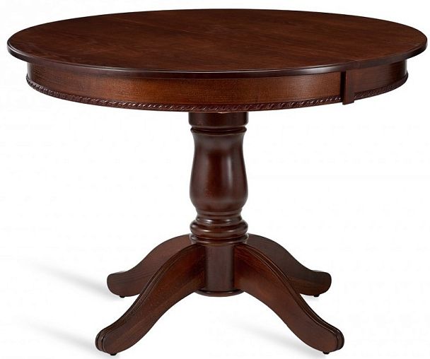 Стол деревянный раздвижной Вэлт D110(150)х110х76 Античный орех - Вид 1