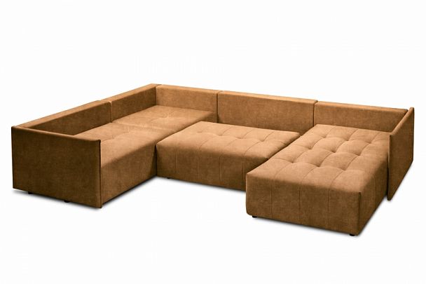 Мягкий угол «Чилетти» П-образный горчичный - Вид 3