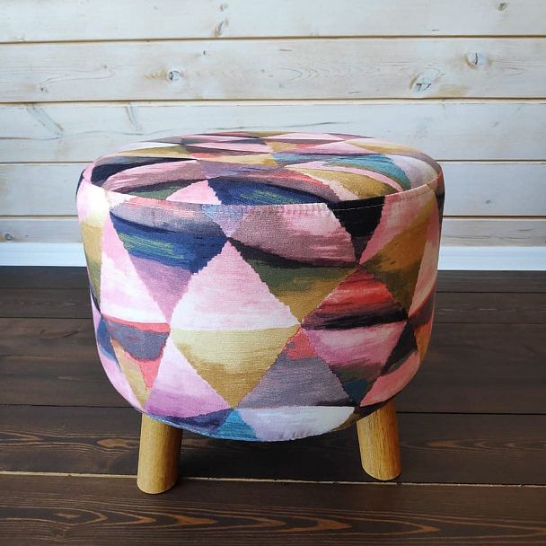 Пуф круглый цветной - Вид 7