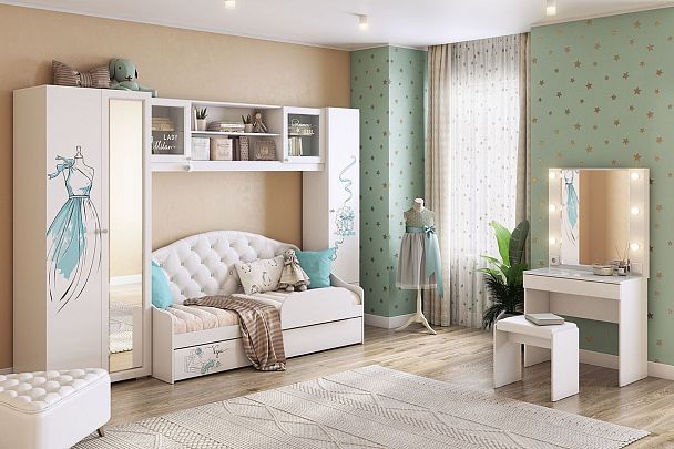 Гламур Пуф MDG-010.0133 белый - Вид 3