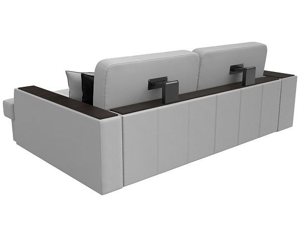 Угловой диван Брюссель правый (полностью экокожа белая) - Вид 6