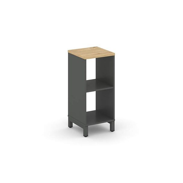 Style Project Каркас стеллажа 2 яр. SN.KS-210 Антрацит/Тиквуд Светлый/Металл Антрацит 387*400*881 - Вид 1