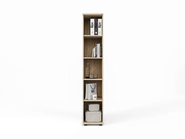 ЛАЙТ / LIGHT RLG026-35x55 Узкий стеллаж 35x55x183 Дуб Сонома - Вид 2