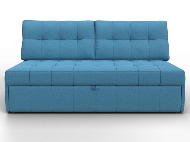 Диван прямой Лига-107 (160) Рогожка голубой - Вид 2