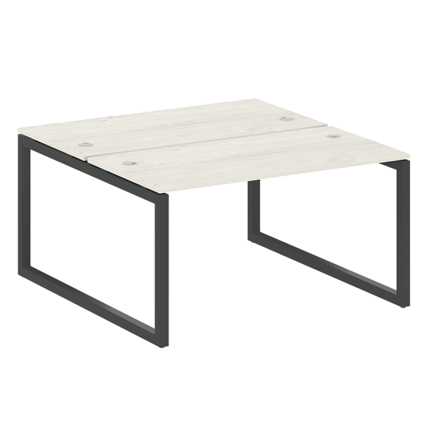 Metal System Quattro Р. ст. на О-образном м/к 50БО.РАС-СП-2.3 Дуб наварра/Антрацит металл 1400*1475*750 - Вид 1