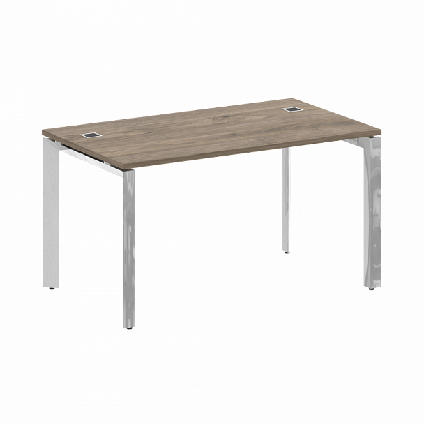 Стол рабочий руководителя на П-образном м/к "ONIX DIRECT LUX" M-O.MP-SRR-3.8 тиквуд темный - Вид 1